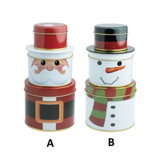 Christmas 3 Tier Tin