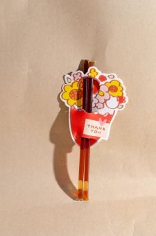 Thank You Cut-Out Honeystix Gift