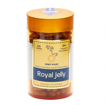 Honey House Royal Jelly Capsules 1000mg x 200caps (Best Before June 2025)