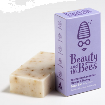 Tasmanian Lavender Flower & Honey Soap Bar 120g